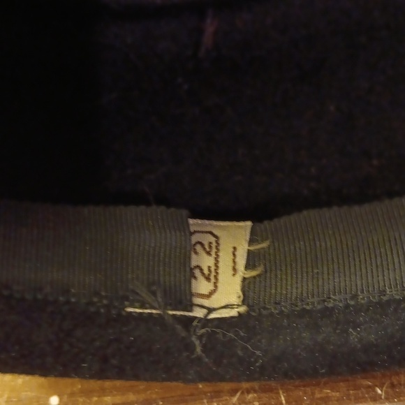 Vintage black ladies hat main image 2
